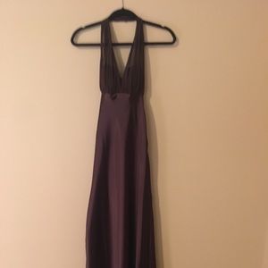 Chocolate full length formal dress